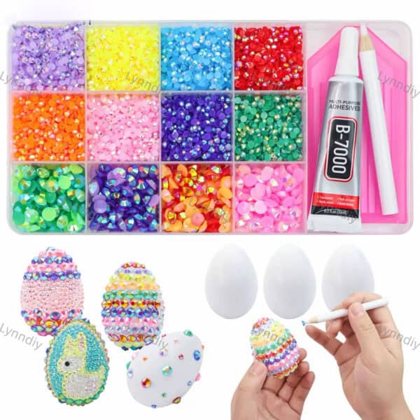 Resin Rhinestone Egg DIY Craft Kit